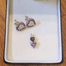 jb robinson jewelers | Jewelry | Beautiful Pendant And Earring Set Purple Amethyst | Poshmark