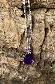 Vintage Sterling Silver Amethyst Set With Ring, Necklace and ...