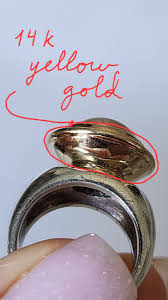 Vintage 14k Yellow Gold MABE Pearl Ring Modern Heavy Silver ...