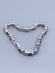 Avon 7.5 Inches Red Ruby Colored Rhinestone Tennis Bracelet ...