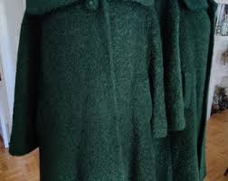 Size M/L: Emerald Green Boucle 1960s Statement Coat, 1950s Vintage Mod Underlined Jacket, Mid-century Designer Fashion - Etsy