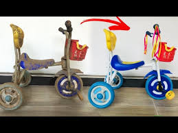 Old Kids Bicycle Restoration | Tricycle Restoration - YouTube