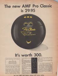 1968 AMF Pro Classic Bowling Ball 300 Game Strike - Vintage ...