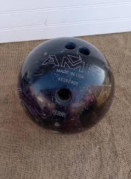 Vintage AMF Bowling Ball: Purple Glitter Swirl, 12lb - Etsy
