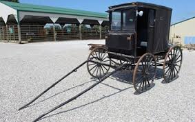 CUSTOM BUILT AMISH CARRIAGE Horse Drawn Equipment Auction ...