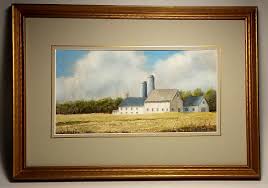 Original Framed Watercolor - AMISH FARM by Pennsylvania Artist David Young | eBay