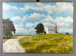 Sold at Auction: 1978 J. Loehlein Open Skies Oil Painting on Canvas