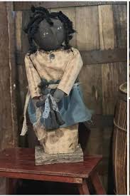 Primitive Country Farmhouse Handcrafted Black Lana & Baby ...