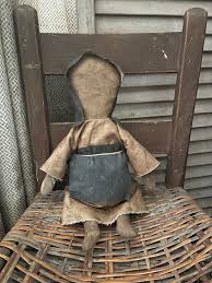 Primitive Drawn Face Rag Prairie Doll - Etsy