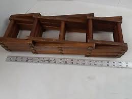 Vintage Wood Wine Rack 10 Bottle Heavy Duty Accordion ...