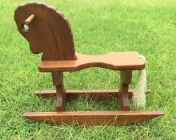 Wood Rocking Horse, Farmhouse Decor, Riding Toy, Vintage ...