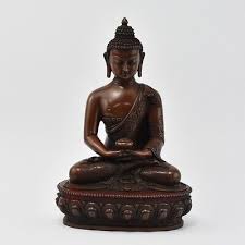 Tibetan Buddhist Oxidized Copper Alloy 8.5" Amitabha ...