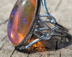 Dragons Breath Sterling Silver Ring - Etsy