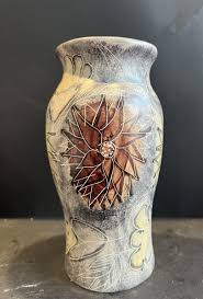 Beautiful Vase Hand Carved In Kenya 7” Tall | eBay