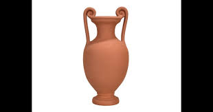 Ancient Greek Amphora Vase Pottery paintable terracotta
