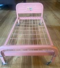 Pink Flower Print Plastic Doll Bed | Mercari