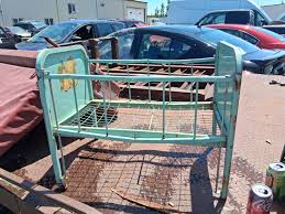 Metal Vintage 1950's Amsco Doll-E-Crib Bed Adjustable Side Rail Furniture