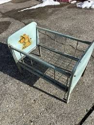 Vintage Metal Doll Crib | eBay