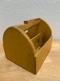 Rustic Vintage Wood Shoe Shine or Tool Box | Chairish
