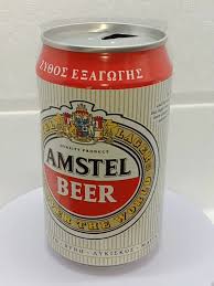 1993 Vintage Empty Beer Can AMSTEL 330ml. Greece Top Open ...