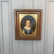 Antique Victorian Oil Painting: Portrait of a Girl, English ...