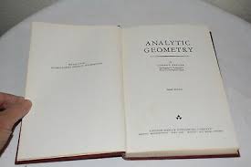 ANALYTIC GEOMETRY by Gordon Fuller 1967 hardbound book USA! | eBay