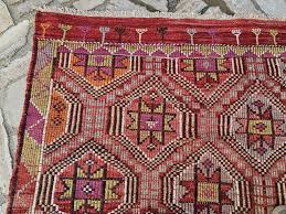 Stars Motif Turkish Kilim Rug: Antique Anatolian Wool Area ...