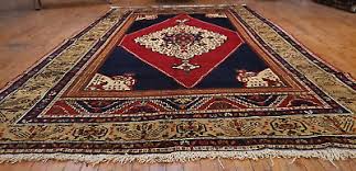 Rare 1930-1940's Antique Multi-Colored,Wool Pile Tribal Area ...