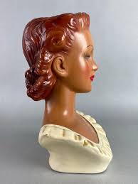 Sold at Auction: 1957 R. DellOsso Womans Bust Figural ...