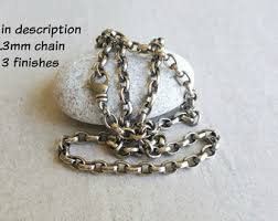 Heavy Sterling Silver Bracelet With Oval Rolo Links, Thick ...