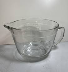 Anchor Hocking Batter Bowl 2 Qt. Clear Glass Measuring Cup ...