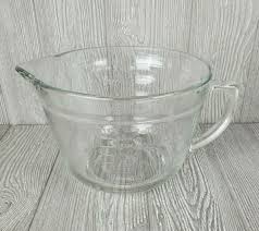 Anchor Hocking Heavy Glass Measuring Mixing Batter Bowl ...