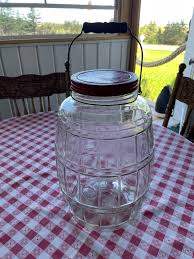 Old Country Store Counter Vintage Glass Pickle Barrel Jar ...