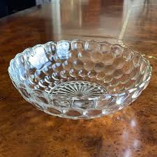 Anchor Hocking | Dining | Anchor Hocking Vintage Bubble Clear Depression Glass Serving Bowl | Poshmark
