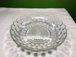 Vintage Heavy Clear Glass Bubble Design Dish With Gorgeous Pattern and Beautiful Shaping - Etsy