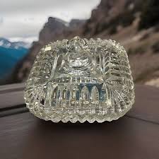 VTG Anchor Hocking Square Lidded Candy Dish Glass In Excellent Condition | eBay