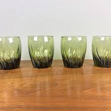 Vintage Anchor Hocking Ivy Green Central Park 12oz Lowball Old Fashioned Glasses - Set of 4 - Etsy