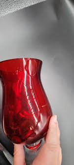 Vintage Home Essentials and Beyond 2 Holiday Red Hurricane ft Candle Holders. | eBay