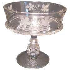 Vintage EAPG by Ripley & Co. Open Compote Pavonia/Pineapple ...