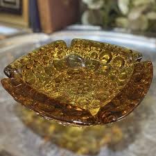 VINTAGE MCM AMBER Ashtray Square $13.08 - PicClick CA