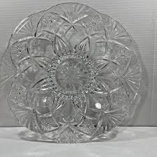 Large Crystal Centerpiece Shallow Bowl 14” W x 2.5 H 5” Base ...
