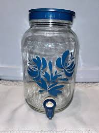 VTG PFALTZGRAFF YORKTOWNE CLEAR GLASS GALLON TEA JUG ...