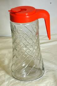 AH Tang Swirl Glass Pitcher Orange Lid 1 Quart Anchor ...