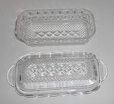 Amazon.com: Wexford by Anchor Hocking, 玻璃黃油盤: 居家與廚房