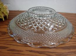 Vintage Anchor Hocking Wexford Crystal Oversized Fruit ...