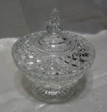 Anchor Hocking Wexford Candy Dish With Lid Vintage Criss Cross Clear Glassware | eBay