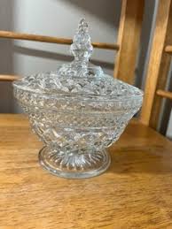 Cut Glass Candy Dish with Lid | eBay