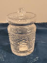 Waterford Crystal Alana jam Marmalade Jelly Mustard Jar w/Lid, 4 1/2" Tall, 3" D | eBay