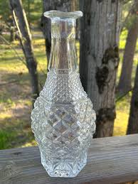 Vintage Anchor Hocking Wexford Clear Glass Decanter 11.5” Tall - Etsy