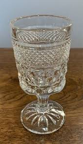 Set of 4 Vintage Anchor Hocking Wexford Goblets 5 1/2" Clear Glass | eBay